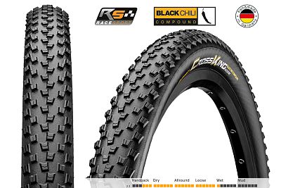 Превью  Велопокрышка CONTINENTAL Cross King 27.5" RaceSport Кевлар 180 TPI